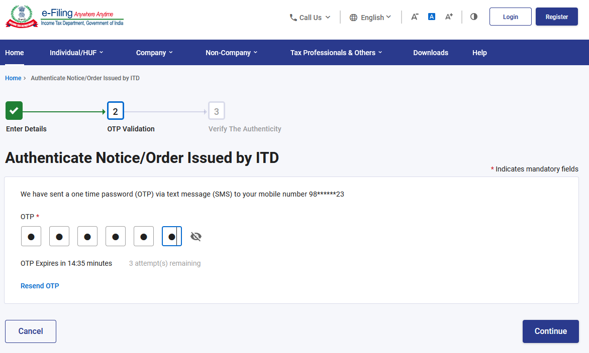 OTP Authentication